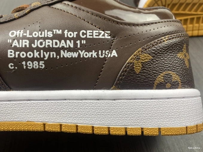 Rep TBkick Jordan x 1 AJ1 Off-Louis Air LOW OW 0721